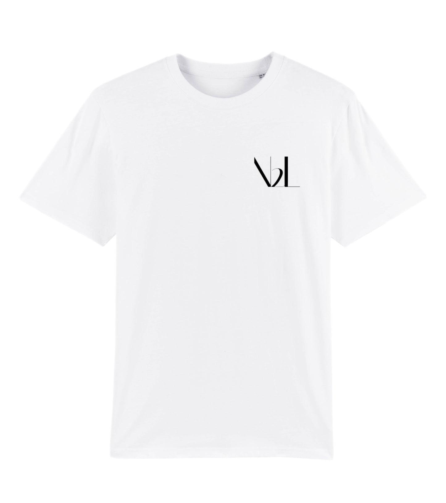 N2L™ White Tee Black Logo